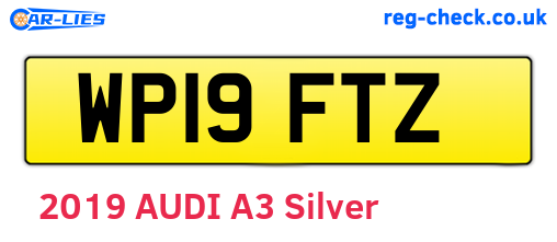 WP19FTZ are the vehicle registration plates.