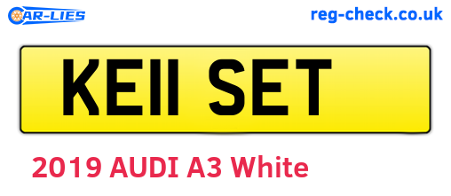 KE11SET are the vehicle registration plates.