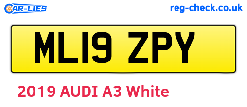 ML19ZPY are the vehicle registration plates.