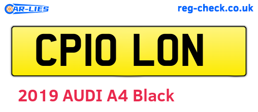 CP10LON are the vehicle registration plates.