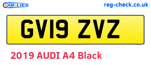 GV19ZVZ are the vehicle registration plates.