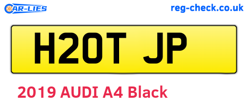 H20TJP are the vehicle registration plates.