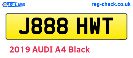 J888HWT are the vehicle registration plates.