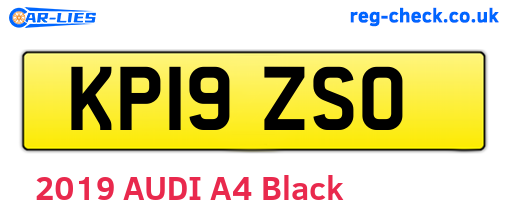 KP19ZSO are the vehicle registration plates.