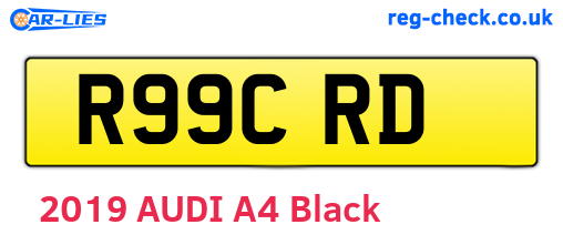 R99CRD are the vehicle registration plates.