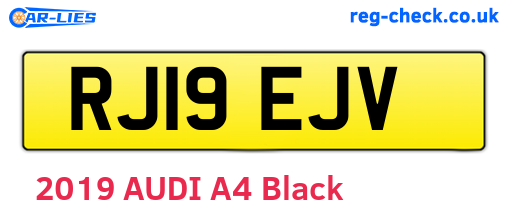 RJ19EJV are the vehicle registration plates.