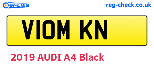 V10MKN are the vehicle registration plates.