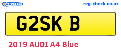 G2SKB are the vehicle registration plates.