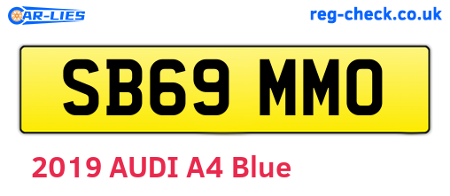 SB69MMO are the vehicle registration plates.
