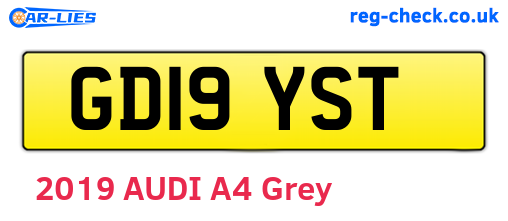 GD19YST are the vehicle registration plates.
