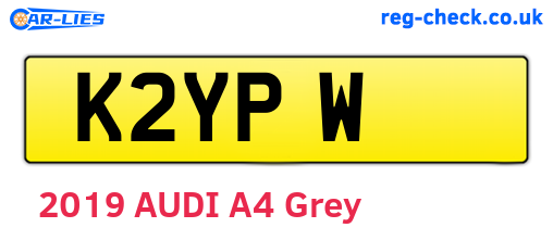 K2YPW are the vehicle registration plates.