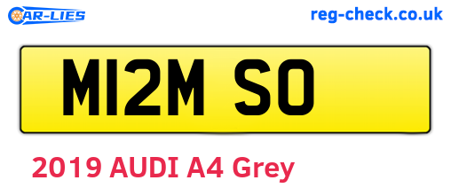M12MSO are the vehicle registration plates.