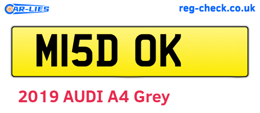 M15DOK are the vehicle registration plates.