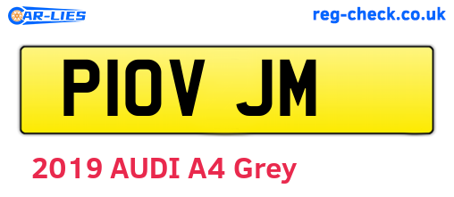 P10VJM are the vehicle registration plates.