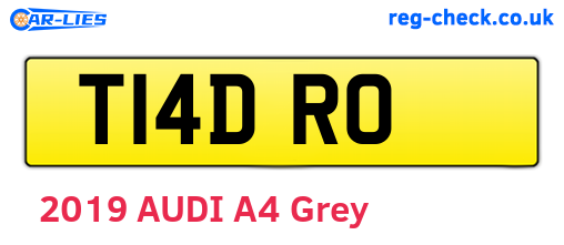 T14DRO are the vehicle registration plates.