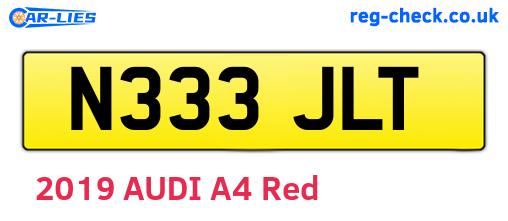 N333JLT are the vehicle registration plates.