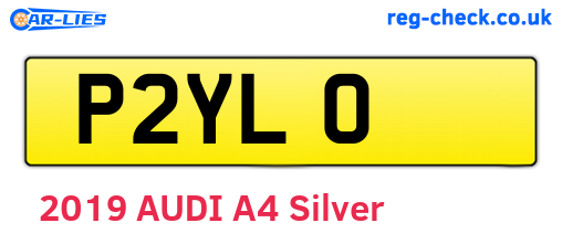 P2YLO are the vehicle registration plates.