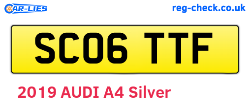 SC06TTF are the vehicle registration plates.