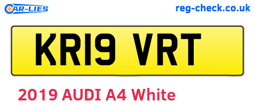 KR19VRT are the vehicle registration plates.
