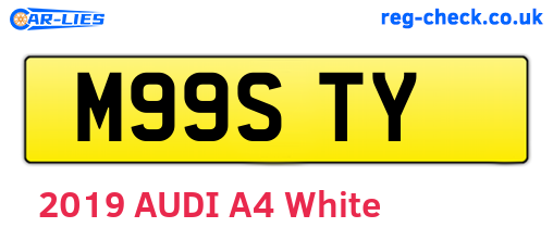 M99STY are the vehicle registration plates.