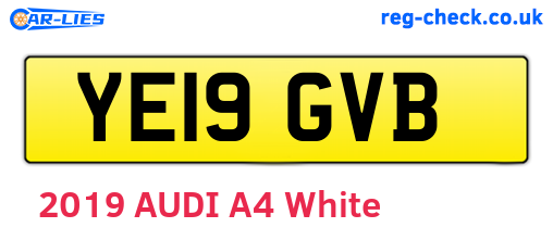 YE19GVB are the vehicle registration plates.