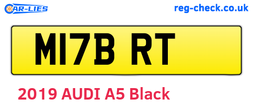 M17BRT are the vehicle registration plates.