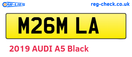 M26MLA are the vehicle registration plates.