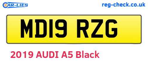 MD19RZG are the vehicle registration plates.