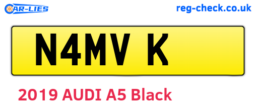N4MVK are the vehicle registration plates.
