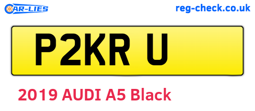 P2KRU are the vehicle registration plates.