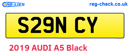 S29NCY are the vehicle registration plates.