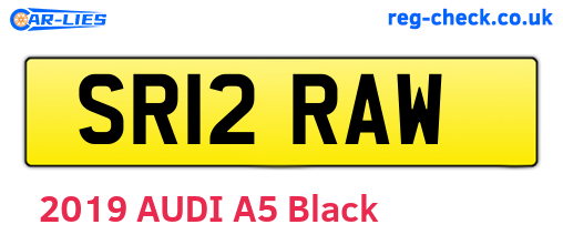 SR12RAW are the vehicle registration plates.