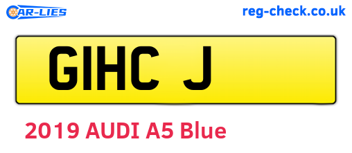 G1HCJ are the vehicle registration plates.