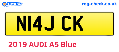 N14JCK are the vehicle registration plates.