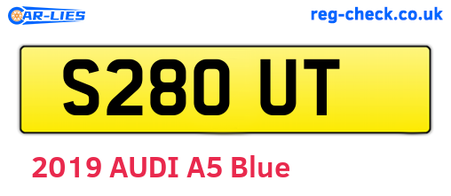S28OUT are the vehicle registration plates.