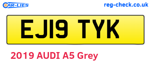 EJ19TYK are the vehicle registration plates.