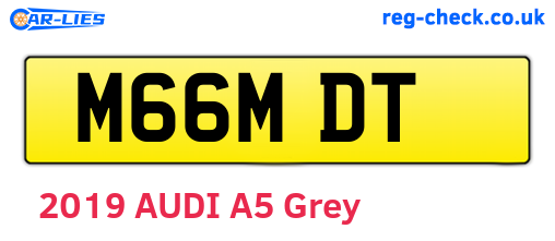 M66MDT are the vehicle registration plates.