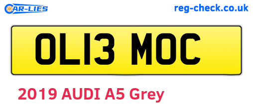 OL13MOC are the vehicle registration plates.