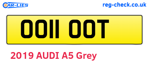 OO11OOT are the vehicle registration plates.
