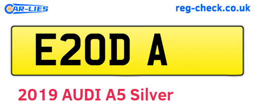 E2ODA are the vehicle registration plates.