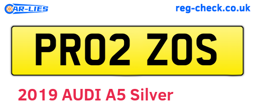 PR02ZOS are the vehicle registration plates.