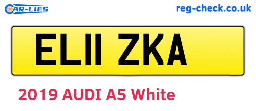 EL11ZKA are the vehicle registration plates.