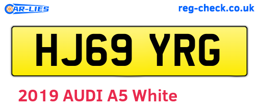 HJ69YRG are the vehicle registration plates.