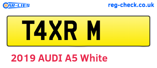 T4XRM are the vehicle registration plates.