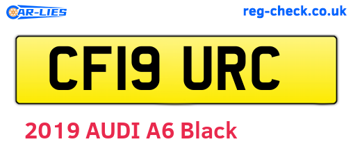 CF19URC are the vehicle registration plates.