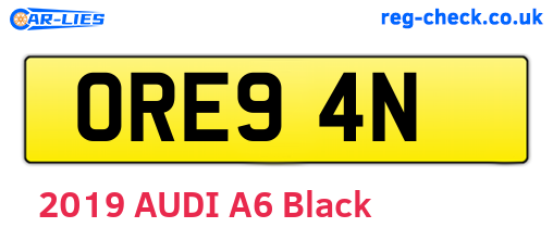 ORE94N are the vehicle registration plates.