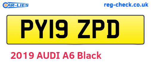 PY19ZPD are the vehicle registration plates.