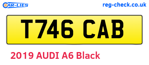 T746CAB are the vehicle registration plates.