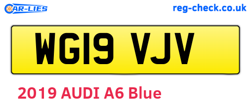 WG19VJV are the vehicle registration plates.