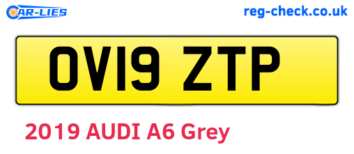 OV19ZTP are the vehicle registration plates.